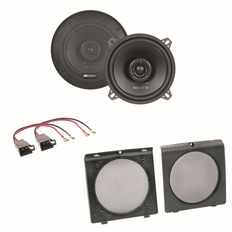 MB Quart QX130 2 Wege Lautsprecher Boxen System Einbauset für Golf 2 Türen vorne MB Quart QX130 2 Wege Lautsprecher Boxen System Einbauset für Golf 2 Türen vorne