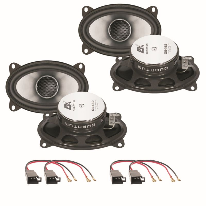 ESX Quantum QE462 10x15 cm 2 Wege Lautsprecher Einbauset Golf 1 vorne und hinten ESX Quantum QE462 10x15 cm 2 Wege Lautsprecher Einbauset Golf 1 vorne und hinten