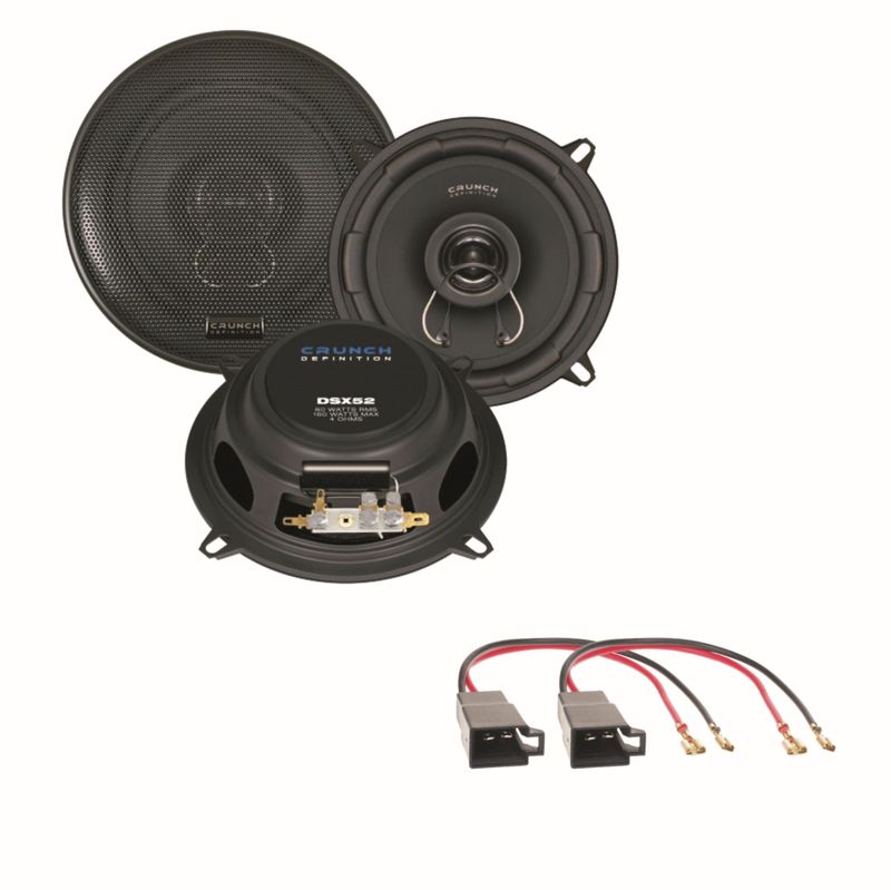 Crunch DSX52 2 Wege Lautsprecher Boxen System Einbauset für Golf 1 Cabrio vorne Crunch DSX52 2 Wege Lautsprecher Boxen System Einbauset für Golf 1 Cabrio vorne