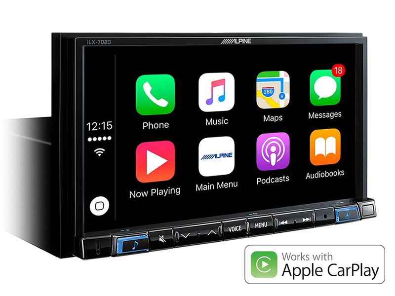 ALPINE ILX-702D Digital Media Station 1-DIN Android Auto Bluetooth Apple CarPlay