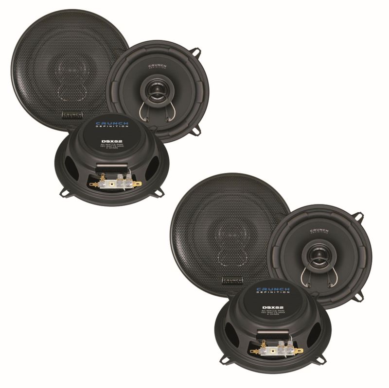 Crunch DSX52 2 Wege Lautsprecher System Boxen für BMW 5er E39 vorne und hinten Crunch DSX52 2 Wege Lautsprecher System Boxen für BMW 5er E39 vorne und hinten