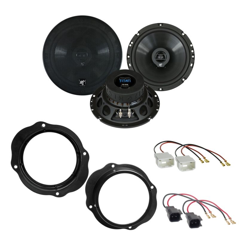 HIFONICS TITAN TS-62 2 Wege Lautsprecher Einbauset Ford Focus 2 C-Max Kuga vorne HIFONICS TITAN TS-62 2 Wege Lautsprecher Einbauset Ford Focus 2 C-Max Kuga vorne