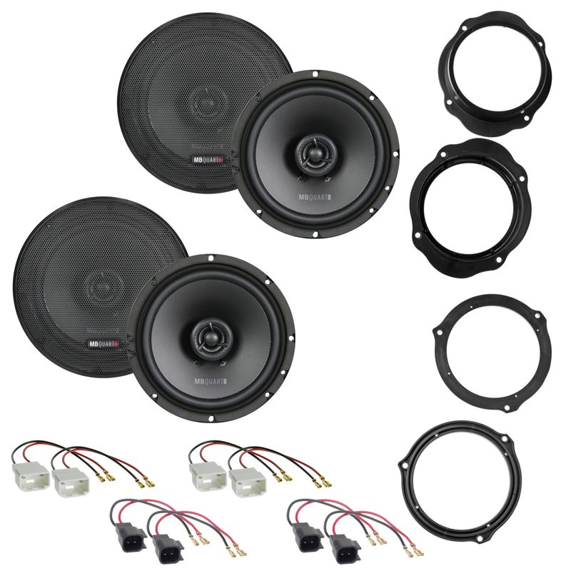 MB Quart QX165 Lautsprecher Einbauset für Ford Focus 2 C-Max Kuga vorne hinten MB Quart QX165 Lautsprecher Einbauset für Ford Focus 2 C-Max Kuga vorne hinten