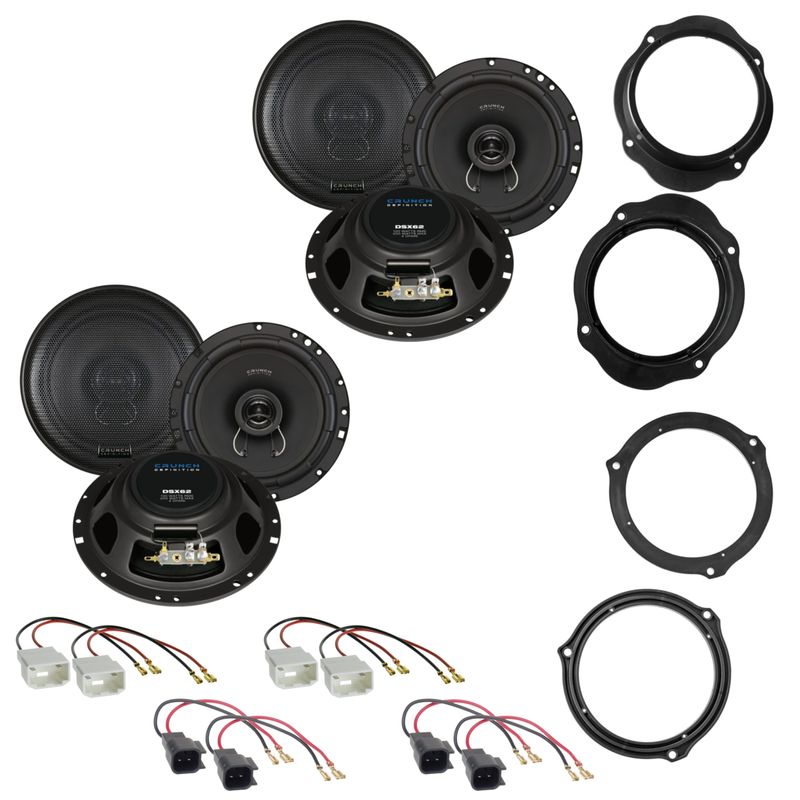 CRUNCH DSX62 Lautsprecher Einbauset für Ford Focus 2 C-Max Kuga vorne hinten CRUNCH DSX62 Lautsprecher Einbauset für Ford Focus 2 C-Max Kuga vorne hinten