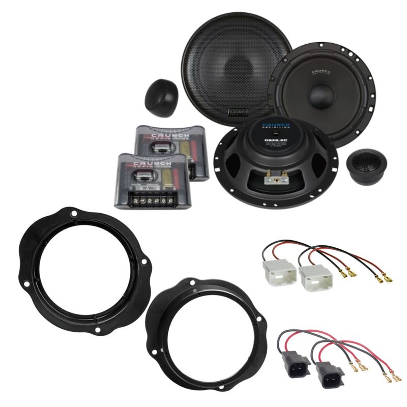 CRUNCH DSX6.2C 2 Wege Lautsprecher Einbauset für Ford Focus 2 C-Max Kuga vorne CRUNCH DSX6.2C 2 Wege Lautsprecher Einbauset für Ford Focus 2 C-Max Kuga vorne