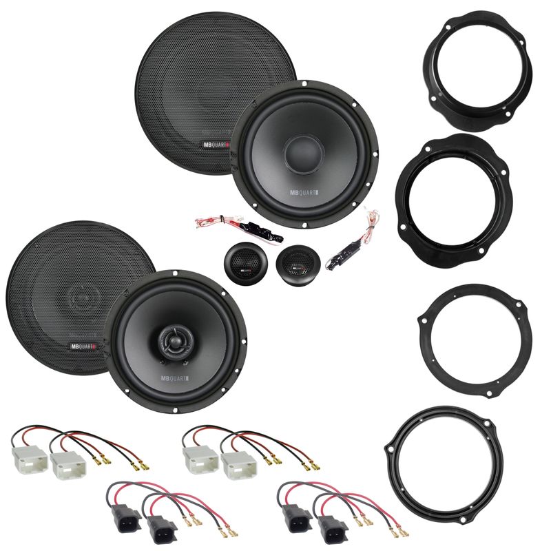MB Quart QS165 QX165 Lautsprecher Einbauset Ford Focus 2 C-Max Kuga vorne hinten MB Quart QS165 QX165 Lautsprecher Einbauset Ford Focus 2 C-Max Kuga vorne hinten