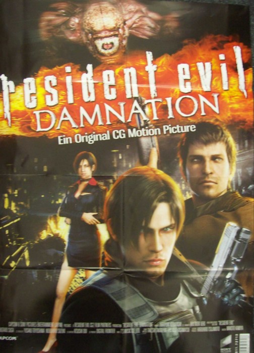 Resident Evil: Damnation Filmposter, Filmplakat Größe DIN A1, 594 x 841 mm