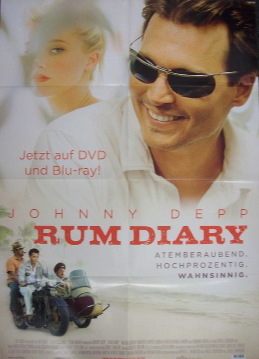 Rum Diary Filmposter, Filmplakat Größe DIN A1, 594 x 841 mm