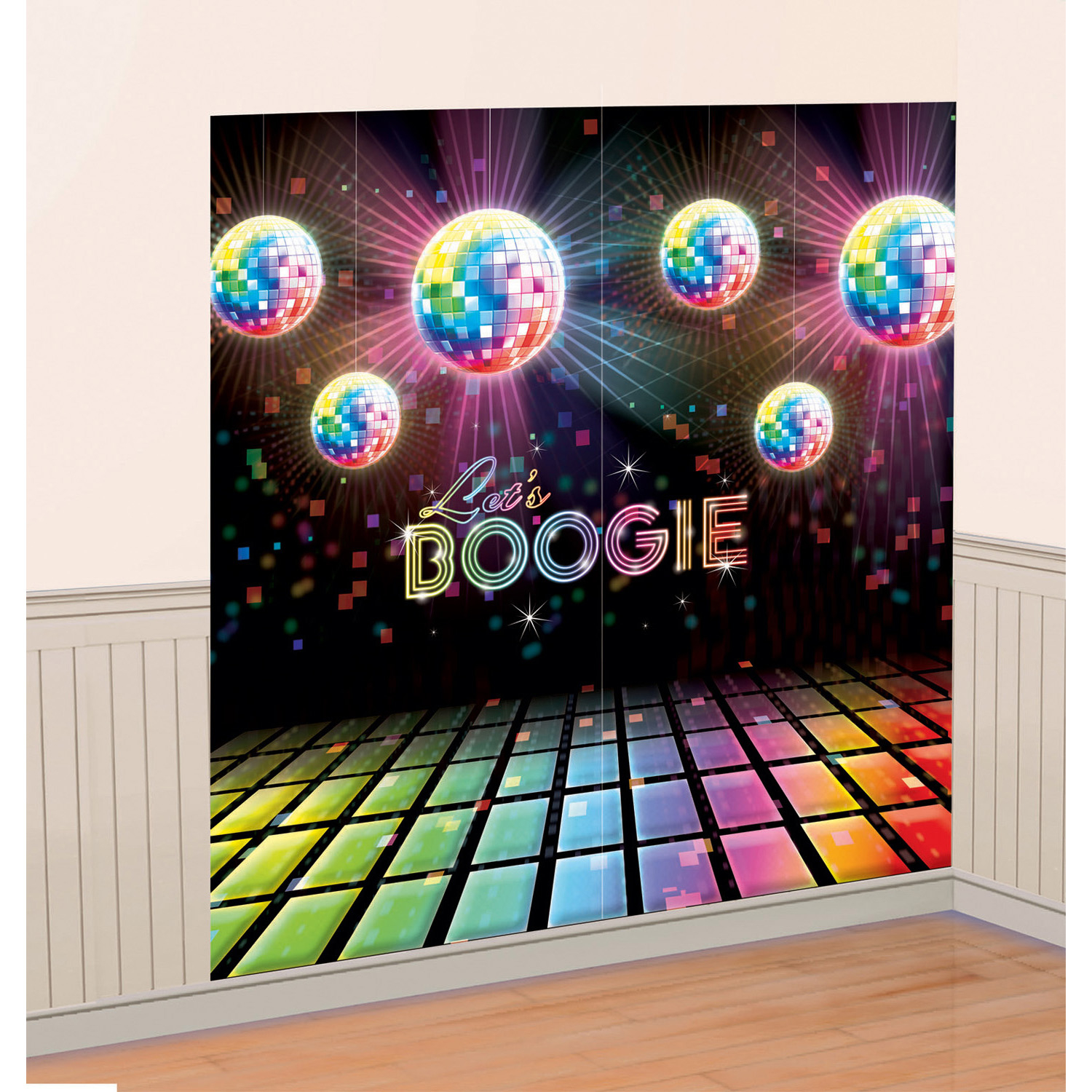 Wanddekoration 2 Scene-Setter Disco Fever 70‘s 165x82,5 cm