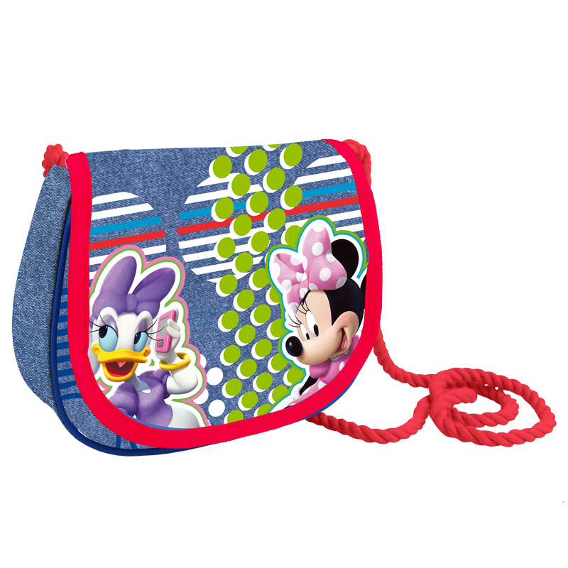 Disney Mickey Mouse Club House - Minnie Mouse Maus & Daisy - Schultertasche / Umhängetasche