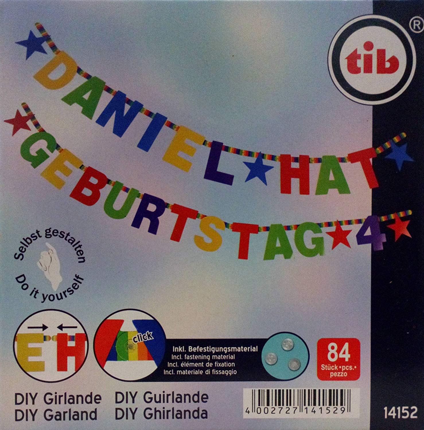 TIB Heyne - DIY Girlande - Do It Yourself / Selbst gestalten - 84-teilig