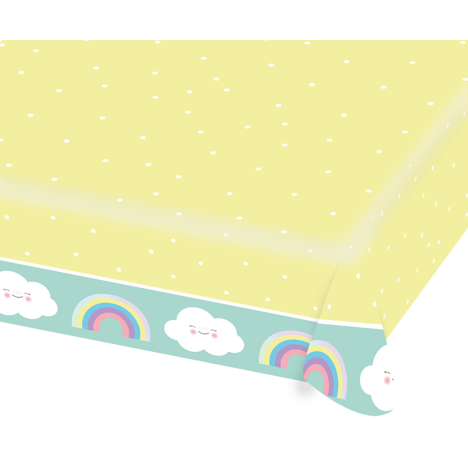Tischdecke Rainbow & Cloud Papier 115 x 175 cm