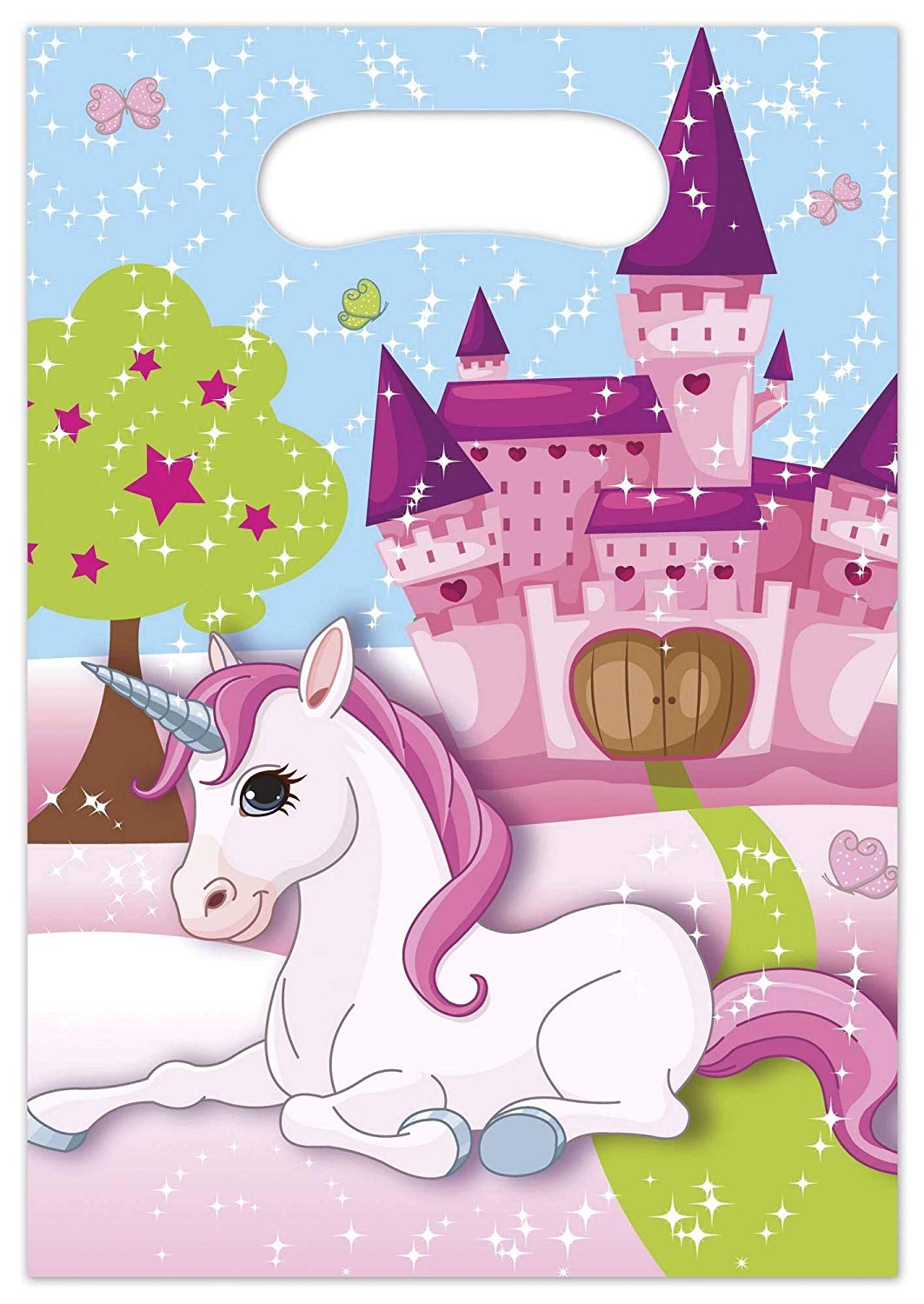 Unicorn / Einhorn - Partytüten (6 Stück)