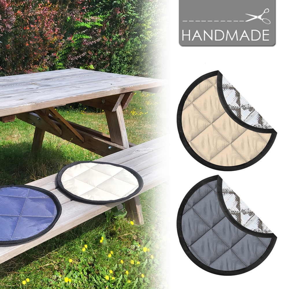 ISOCAMP® Thermo-Sitzkissen rund Thermomatten Kälteschutz Outdoor Wandern | ISOCAMP | Magnet Thermomatten