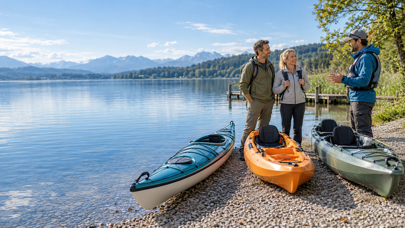 Persönliche Kajakberatung am See