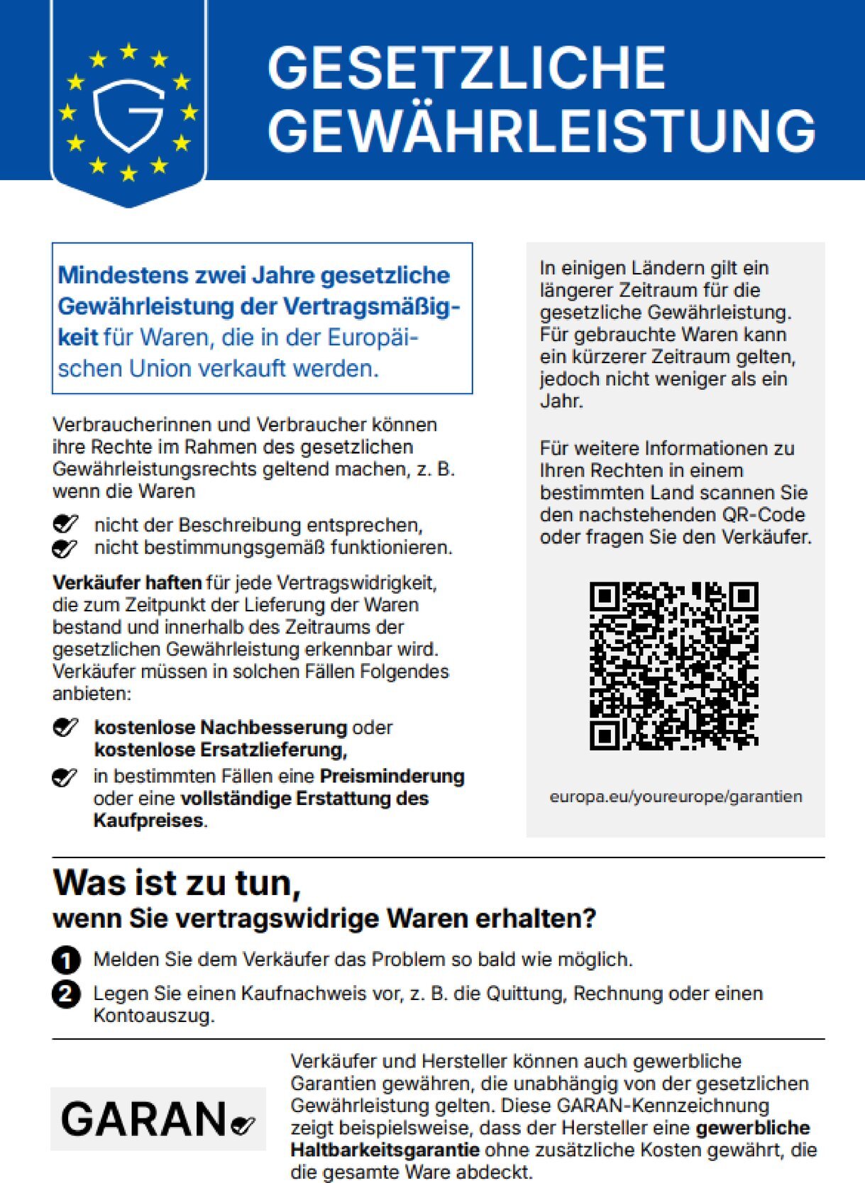 Gesetzlicher Hinweis