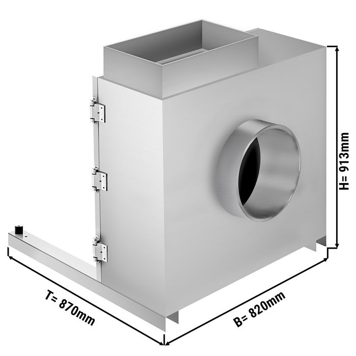 Airbox Pro 4000 m³/h für heisse Küchenabluft