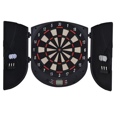 Elektronische Dartscheibe, automatische Wertung 6 Darts 26 Spiele 185 Trefferoptionen für 8 Spieler