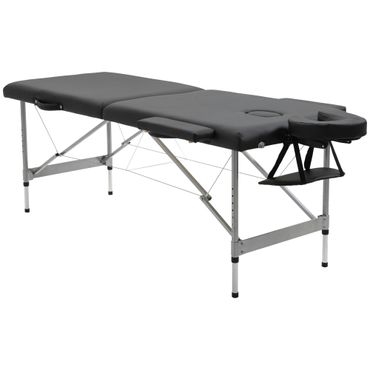 Massageliege klappbar, inkl. Gesichtsöffnung, Armlehnen, Handablagen, Massageliege mobil, 186cmx71cmx83cm