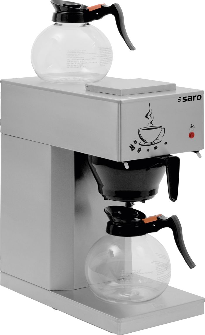 SARO Gastro-Kaffeemaschine ECO mit zwei Glaskannen und zwei Warmhalteplatten