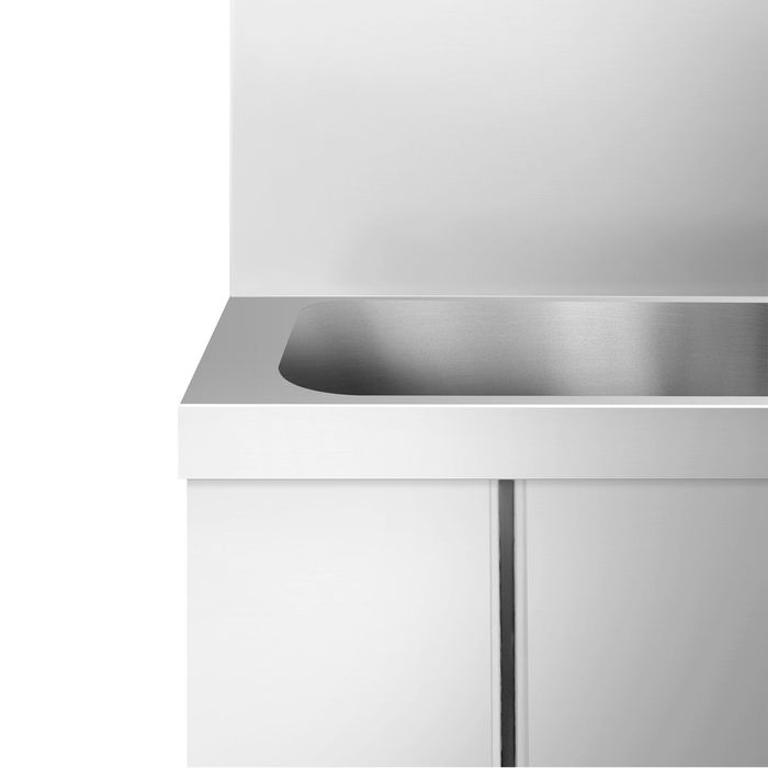 T&S Handwaschbecken, Edelstahl, Kniebedienung