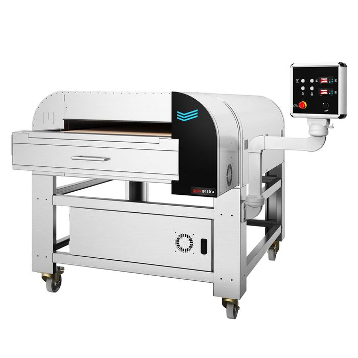 Elektrischer Pizza Durchlaufofen mit 780 mm Schamott Förderband