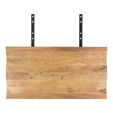 Verlängerungsplatten für Toulon Tisch - Set mit zwei Verlängerungsplatten, gewellter Rand, Eiche, natur