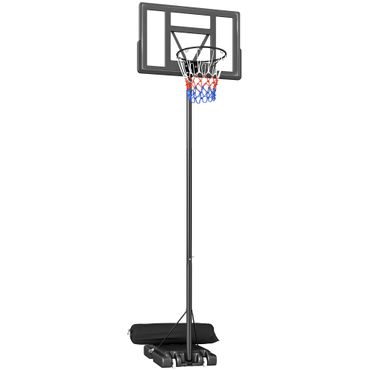 Höhenverstellbarer Outdoor-Basketballkorb mit Rollen