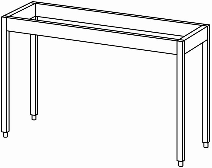 Unterbau-Arbeitstisch offen 1400x560 - Bartscher M00005146