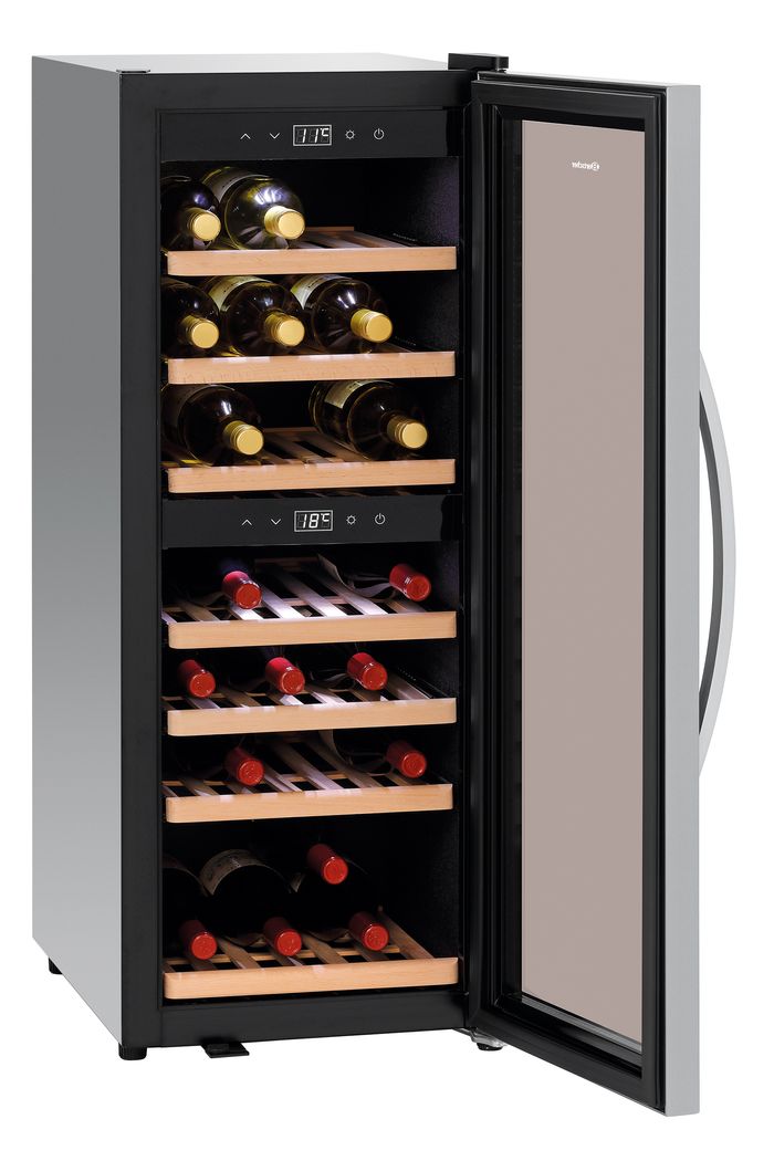 Bartscher Weinkühlschrank 700.130 mit zwei Temperaturzonen und Platz für 38 Flaschen