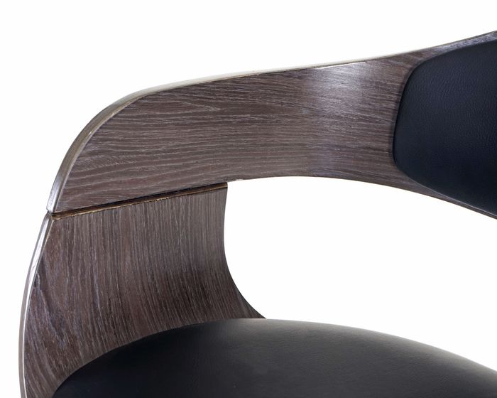 Barhocker HWC-A47, Barstuhl, Holz Bugholz Retro-Design - grau ...