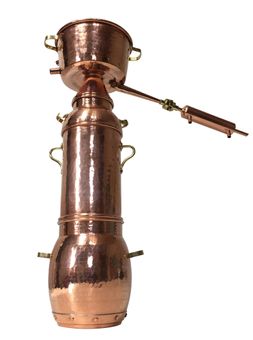 Produktbild von Copper Garden Alquitara Plus 3L – Destille Für ätherische Öle & Hydrolate, Mit Doppelkondensator, Kupfer, Verzinnt