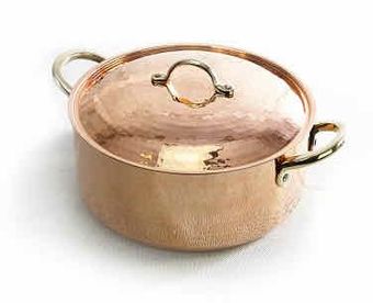 Produktbild von CopperGarden® Marmeladentopf 9,5 L – Kupfertopf 32cm, Rührtopf, Portugal