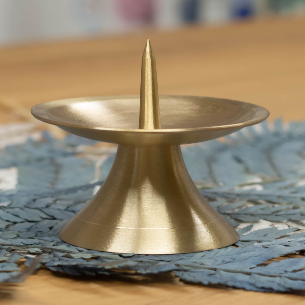 Kerzenteller HERMES gold für Deine Taufkerze oder Hochzeitskerze