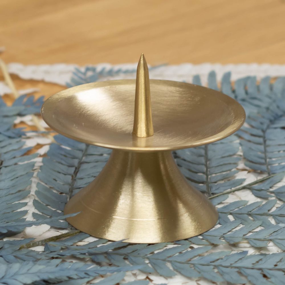 Kerzenteller HERMES gold für Deine Taufkerze oder Hochzeitskerze