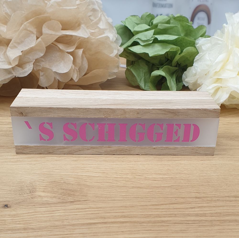 Stapellampe S ` SCHIGGED Kassel zum sammeln, Mundart, LED
