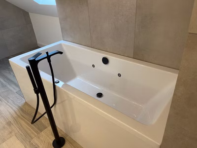 Badewanne 190 x 80 x 50 cm Serie Mona Duowanne