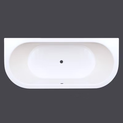 Badewanne Petra D 190 x 80 x 50 cm Duo Vorwandwanne