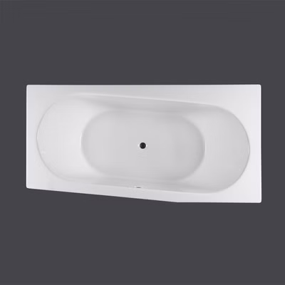 Badewanne Astra R 200 x 100 / 85 x 50 cm Duowanne