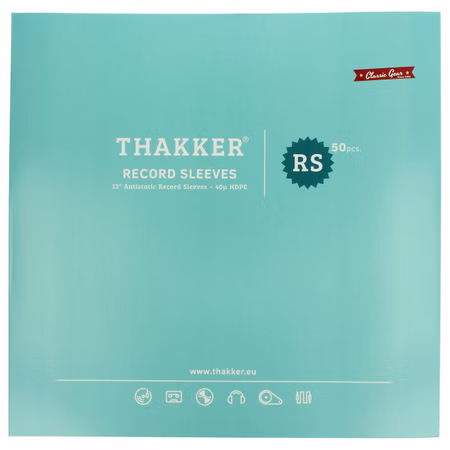 THAKKER Record Sleeves Front Cover – Classic Gear Serie, 50 Stück