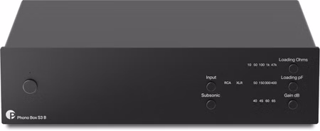 Pro-Ject Phono Box S3 B Einstiegs True Balanced Phono Vorstufe Schwarz