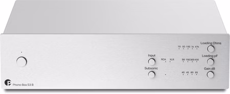 Pro-Ject Phono Box S3 B Einstiegs True Balanced Phono Vorstufe Silber