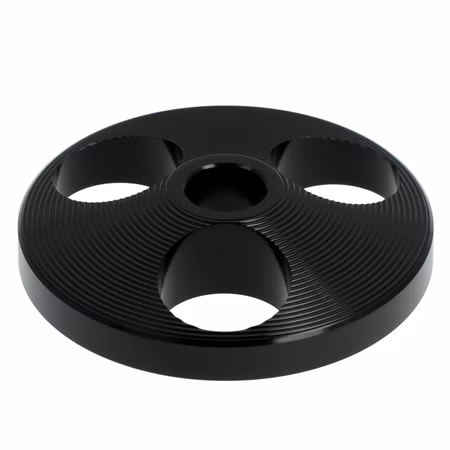 THAKKER SP45A-01BK – Single Puck | 45rpm Adapter for 7" Records | Aluminium | Black