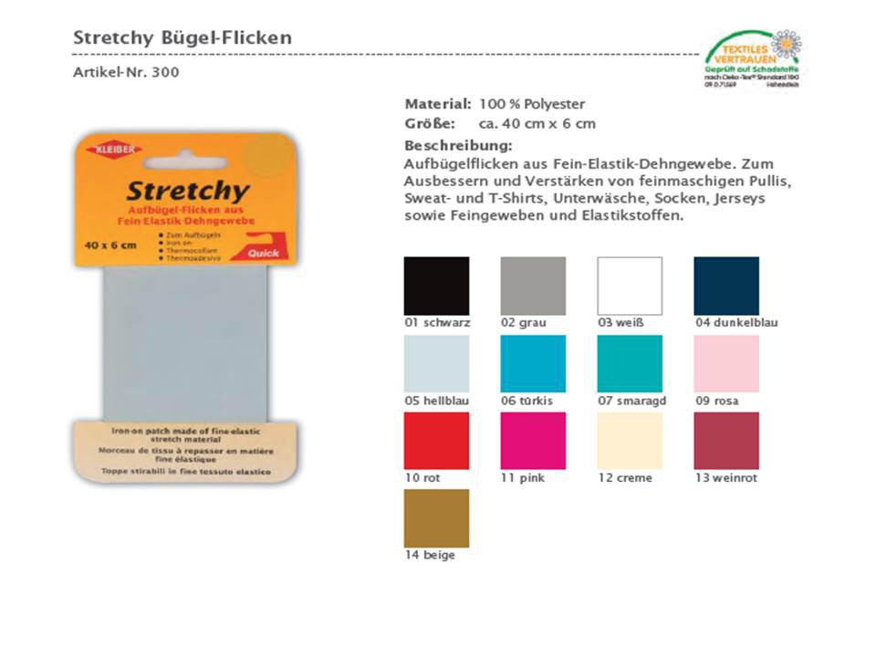 KLEIBER Stretchy-Bügel-Flicken – 400 X 60 Mm, Cr Produktbild-Vorschau 3