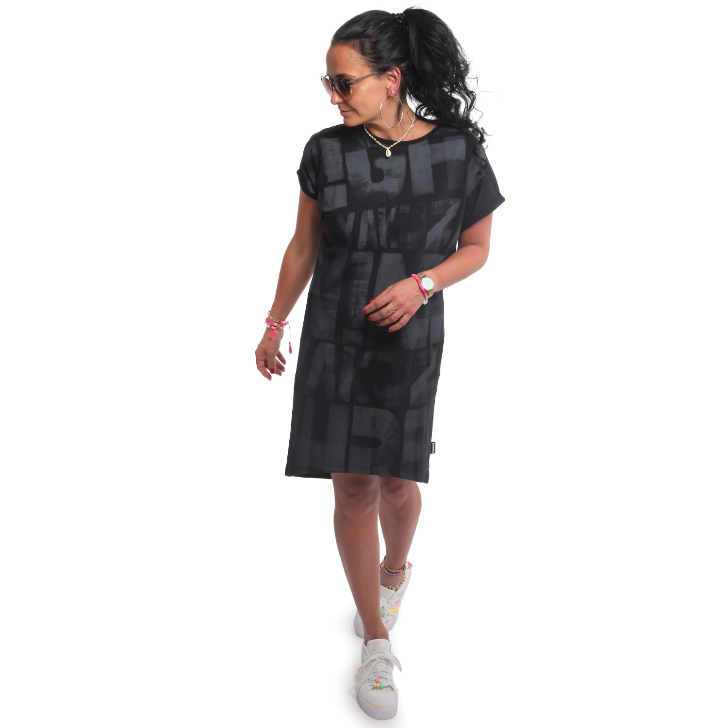 Yakuza dámské šaty Branded Urban T-Shirt Dress