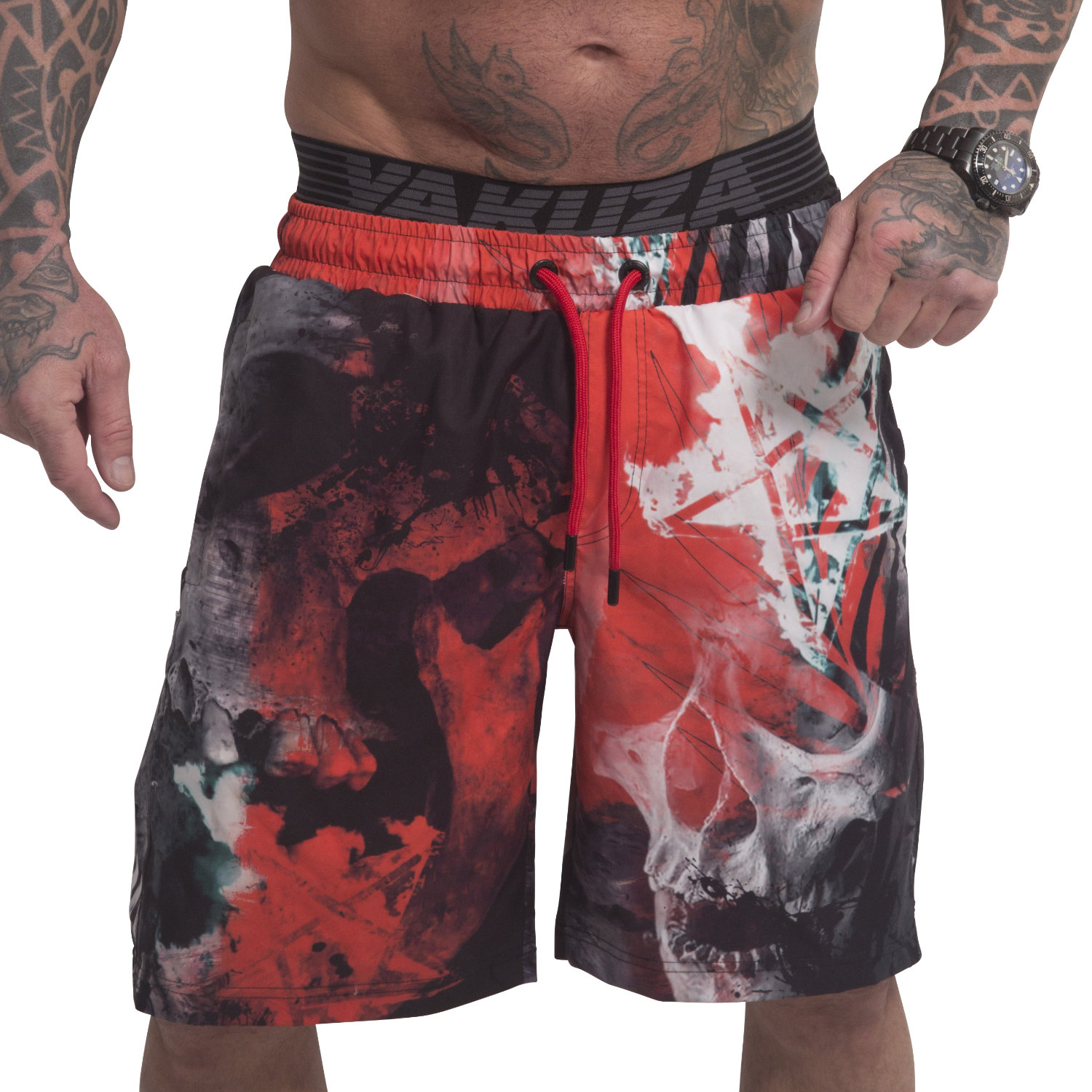 Yakuza pánské plavkové šortky Ghost Allover Board Shorts
