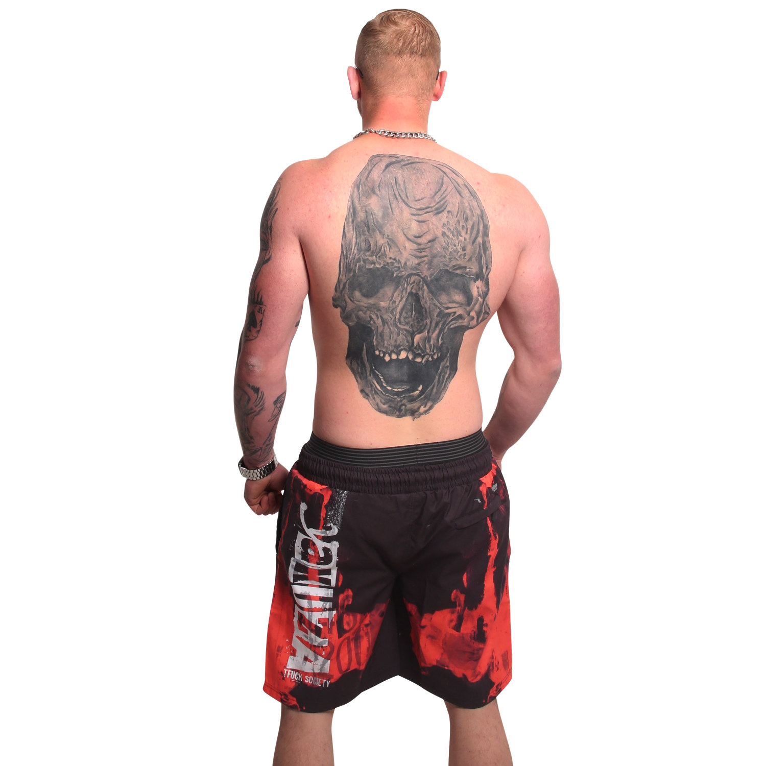 Yakuza pánské plavkové šortky Burning Allover Board Shorts