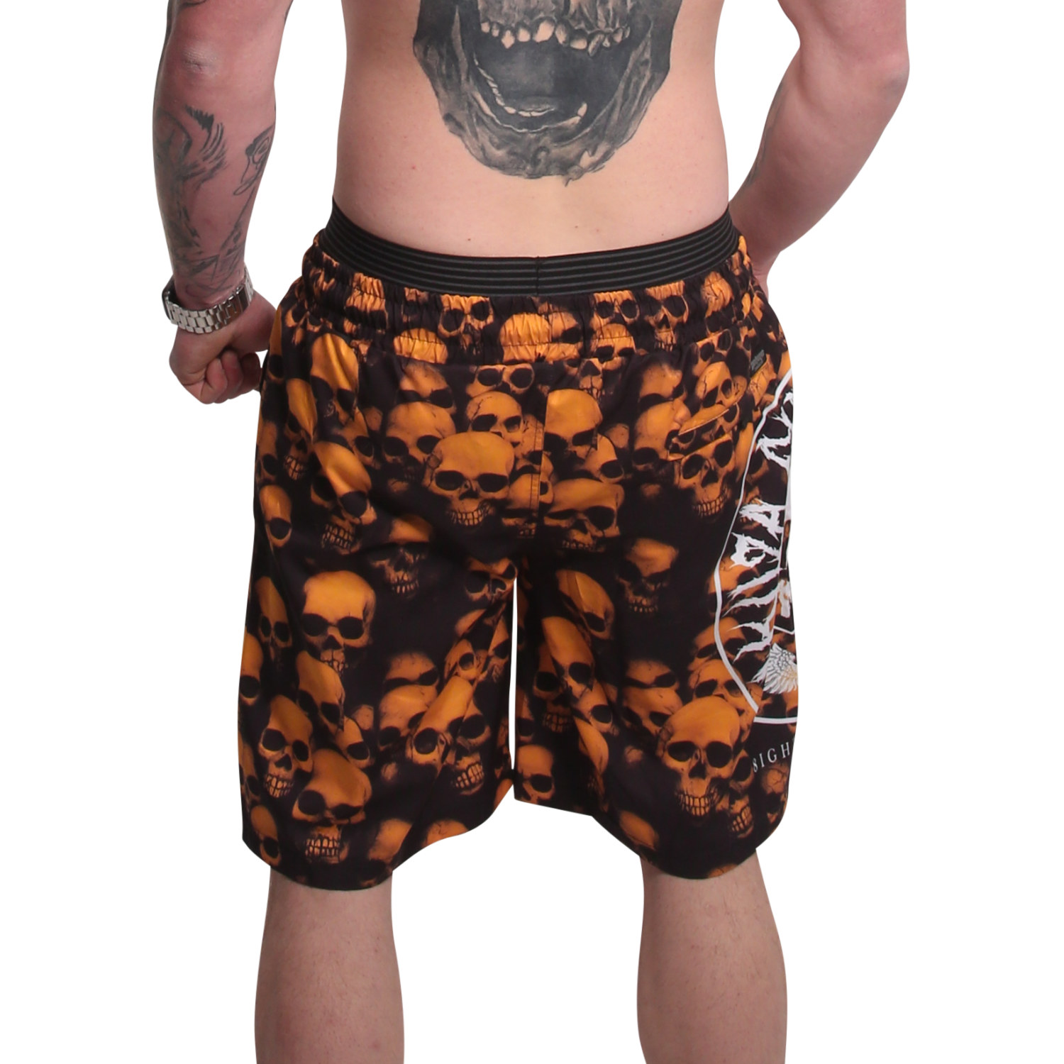 Yakuza pánské plavkové šortky Skull Theme Board Shorts colorful S