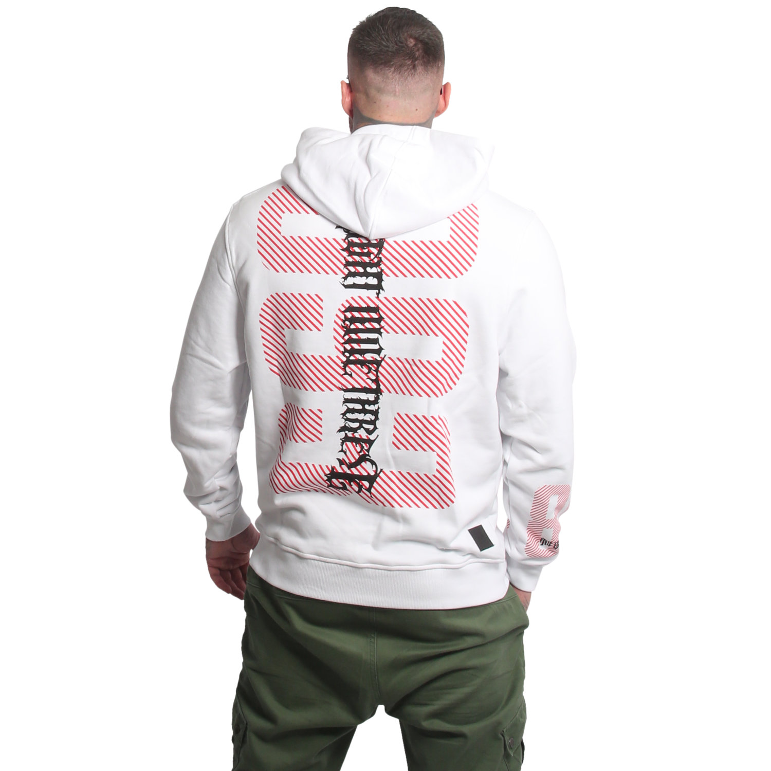 Yakuza pánská mikina s kapucí Wildcat Hoodie white 3XL