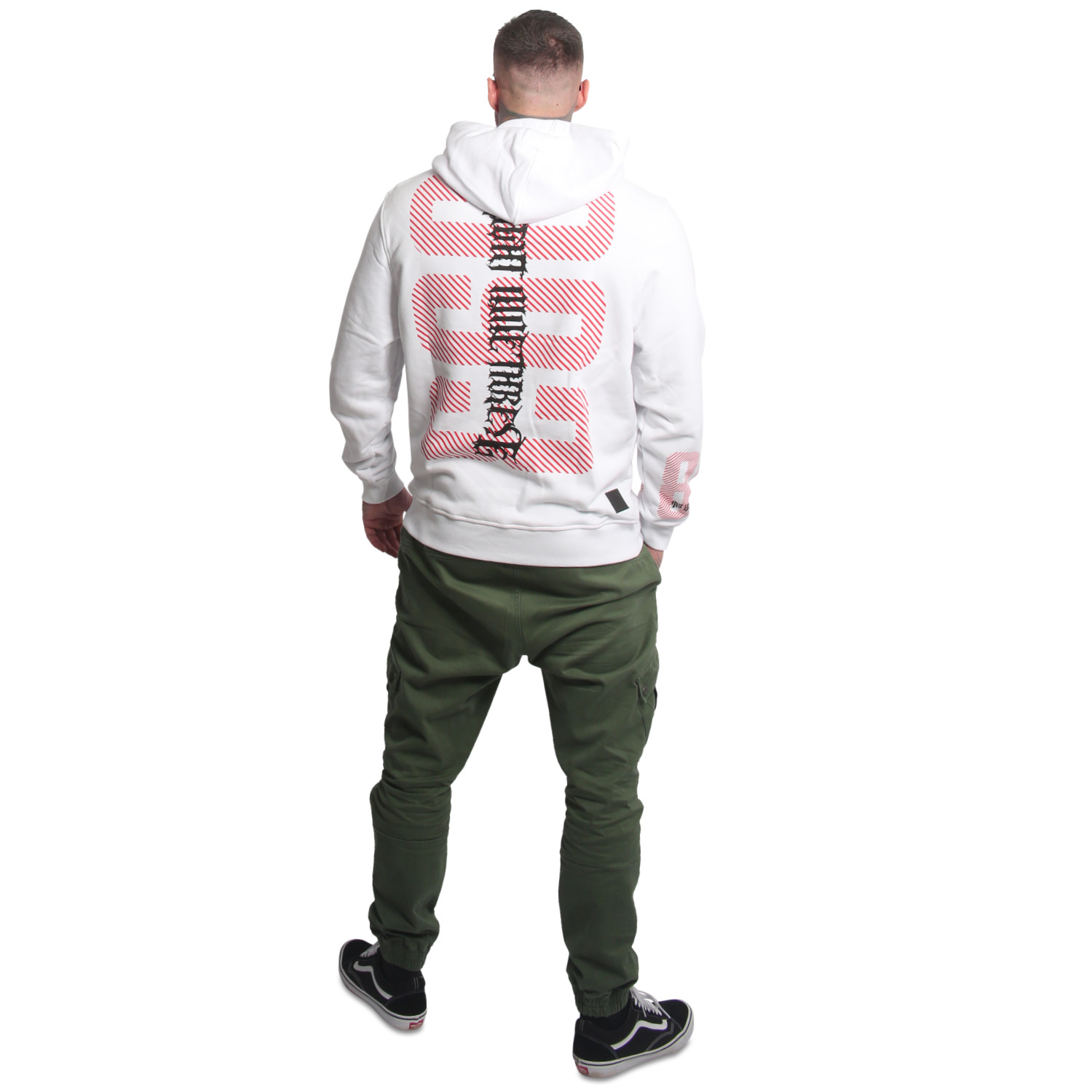 Yakuza pánská mikina s kapucí Wildcat Hoodie white 3XL